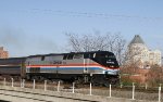 AMTK 145 leads train 80 eastbound on the NS "H" line